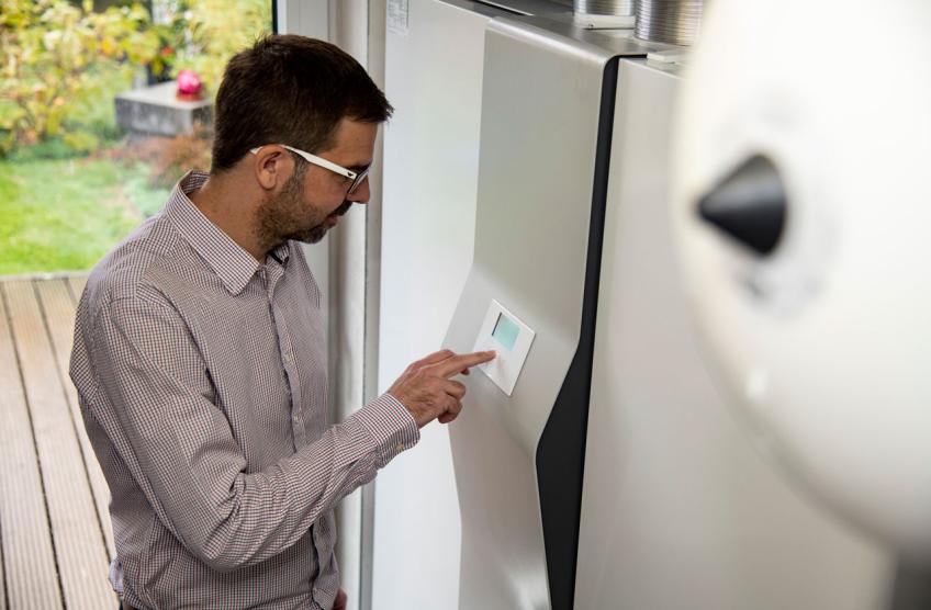 Die Luftheizung LWZ 604 air ist einfach zu bedienen.
